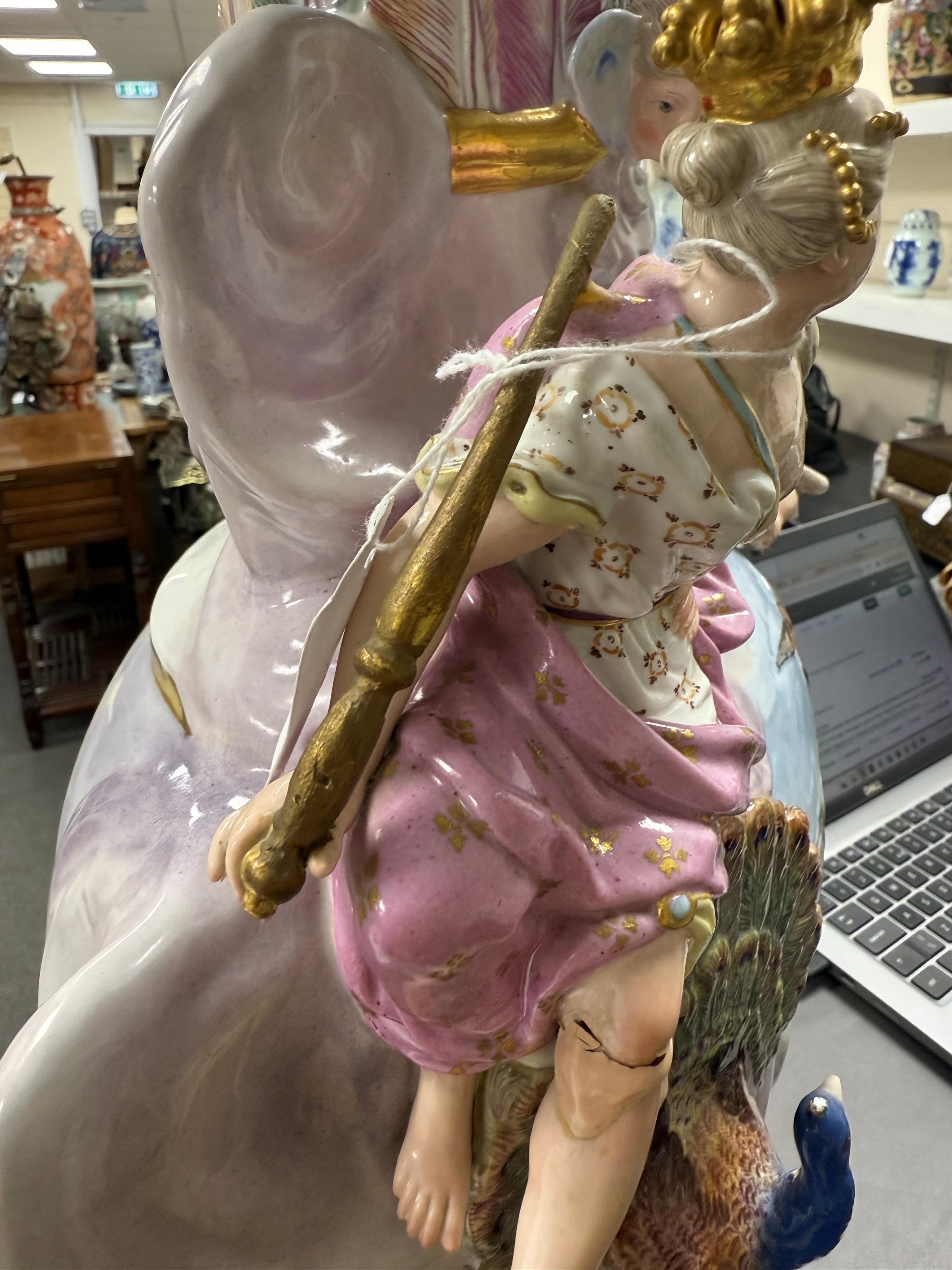 A large Meissen ‘Elements’ ewer, emblematic of air, late 19th century